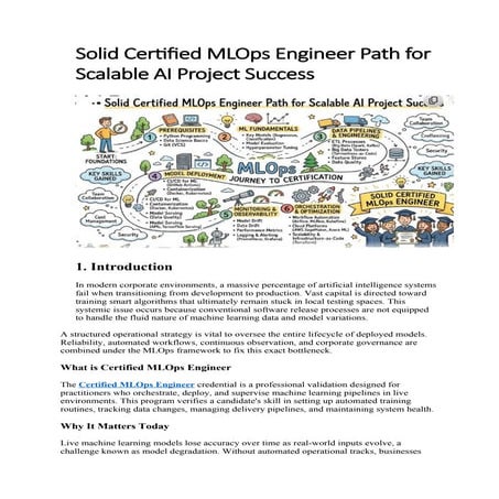Certified MLOps Engineer Path for Scalable AI Project Success | DOCX
