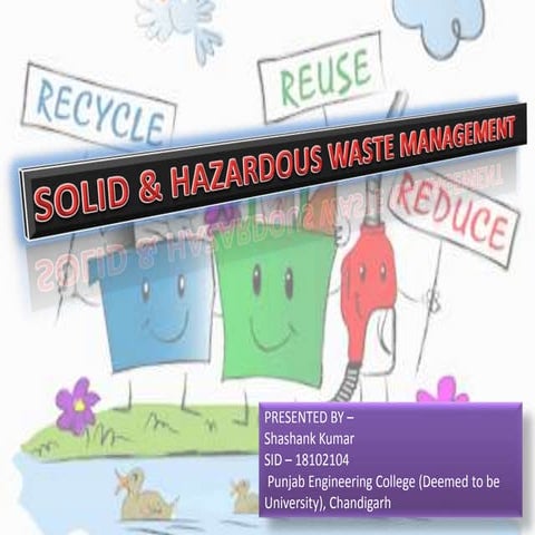 Solid &amp; hazardous waste management