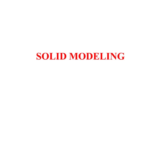 Solidmodelling