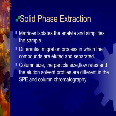 Solid - Phase Extraction By GUNTI SHASHIKANTH | PPTX