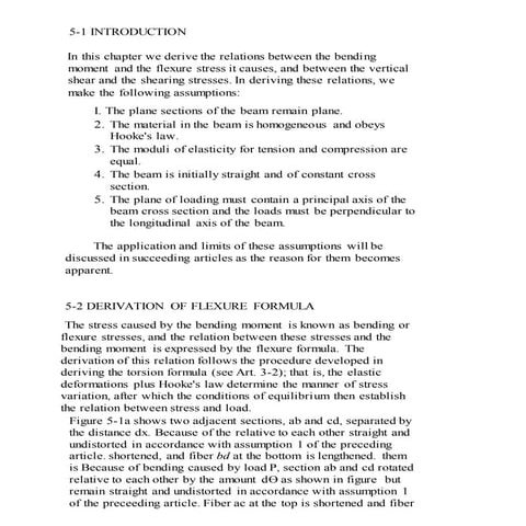 Stress in Beams (solid Mechanics)