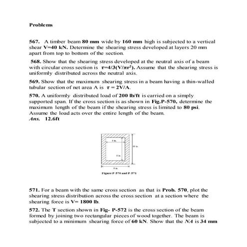 Stress in Beams (solid Mechanics)