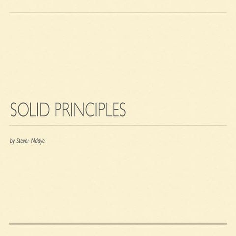 Solid principes