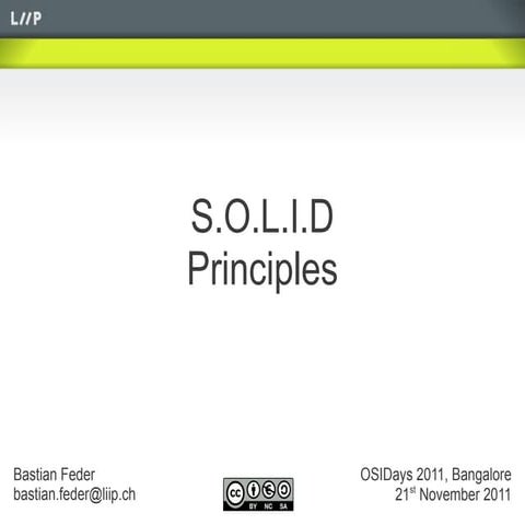 Solid principles | PPT