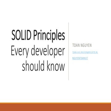 Solid principles | PPTX