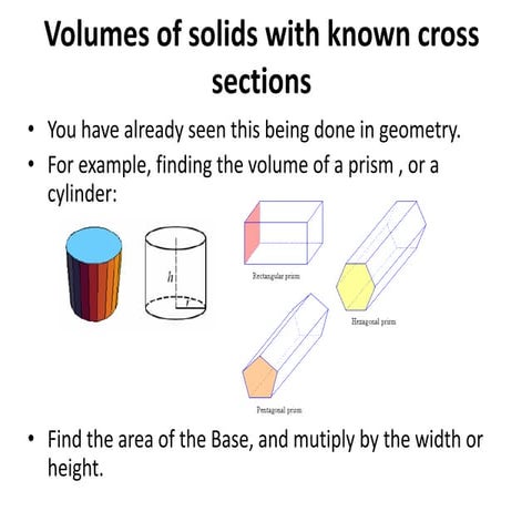 Solids cross section