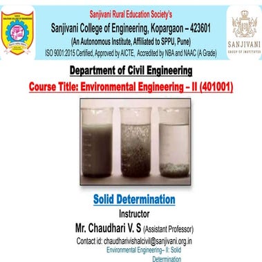 Solids determination
