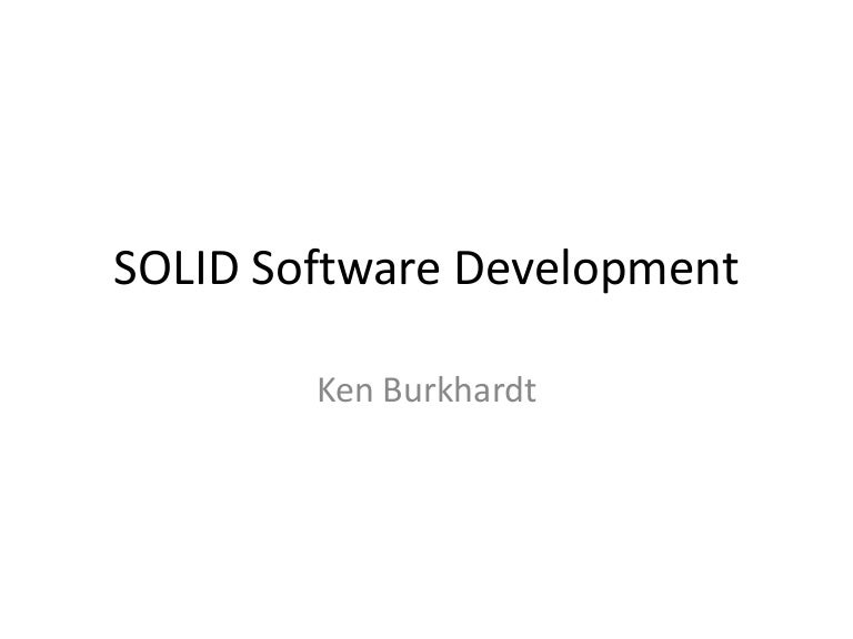 Solid software principles with c 