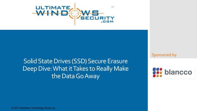 Solid State Drives (SSDs) -What it ...