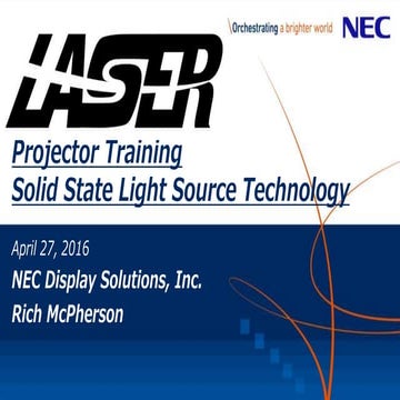 Projector Training - Solid State Light Source Technology