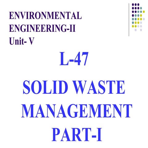 Solid waste part-i