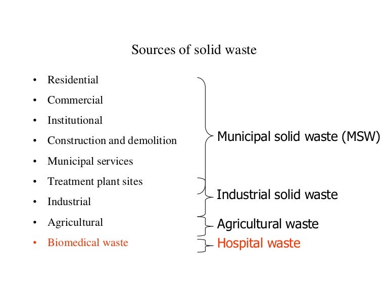 Solid waste and disposal methods