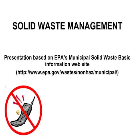 Solid waste manag