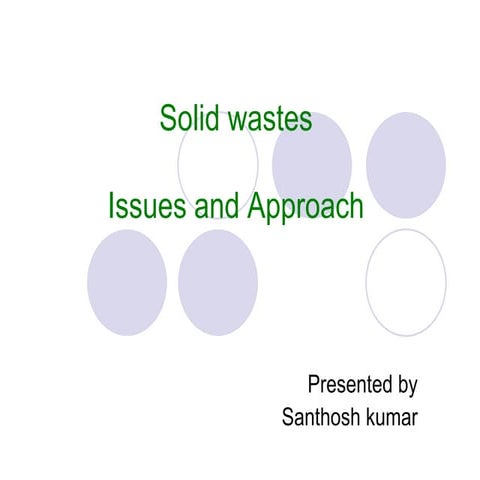 Solid waste management