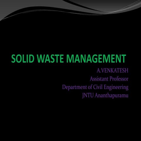 Solid waste management