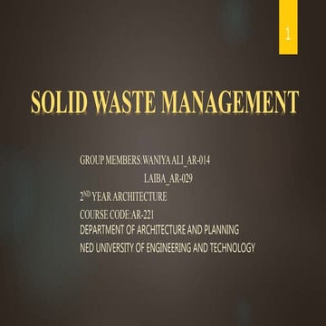 Solid waste management