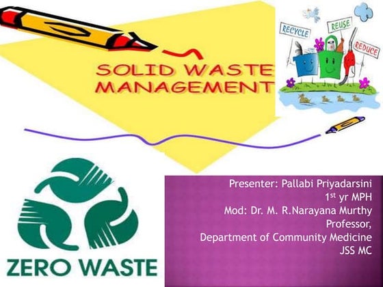 Solid Waste Management Ppt Solid Waste Management Presentation | Free