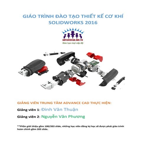 Giáo trình đào tạo Thiết kế cơ khí Solidworks 2016