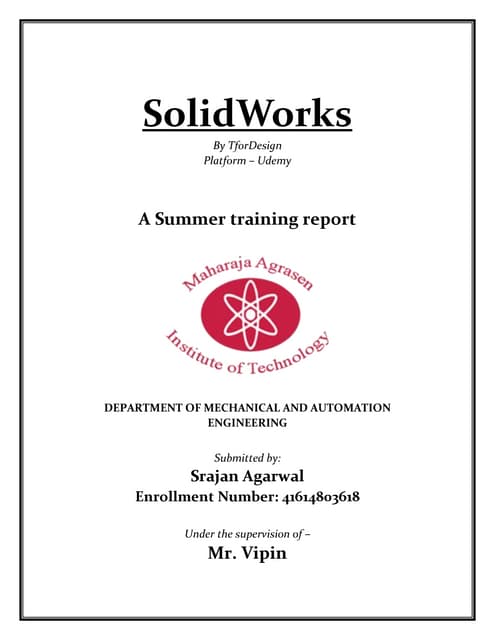 Solid works ppt | PPTX