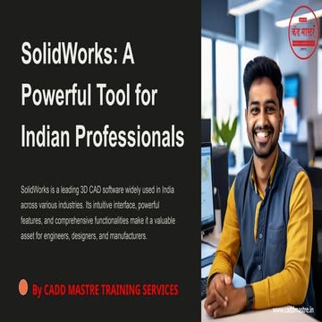 SolidWorks-A-Powerful-Tool-for-Indian-Professionals-by-CADD-Mastre.pptx