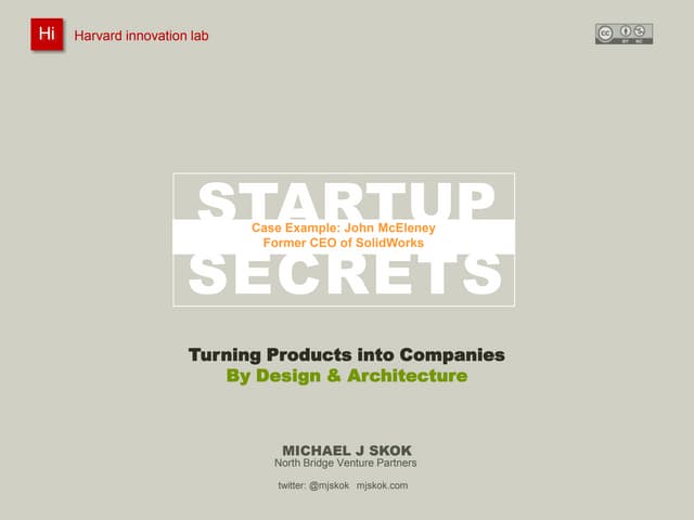 Turning Products into Companies - Case - SolidWorks