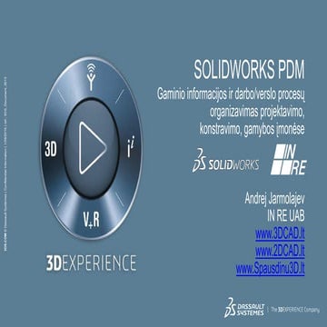 SOLIDWORKS PDM 2016 sprendimai Lietuvoje