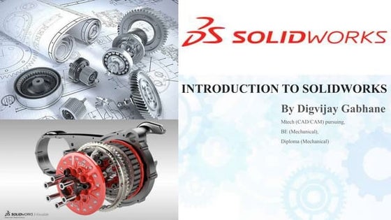 Solid works ppt | PPTX | 3-D Graphics | Computer Software and Applications