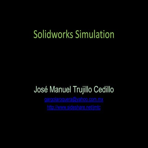 Solidworks simulation | PPTX