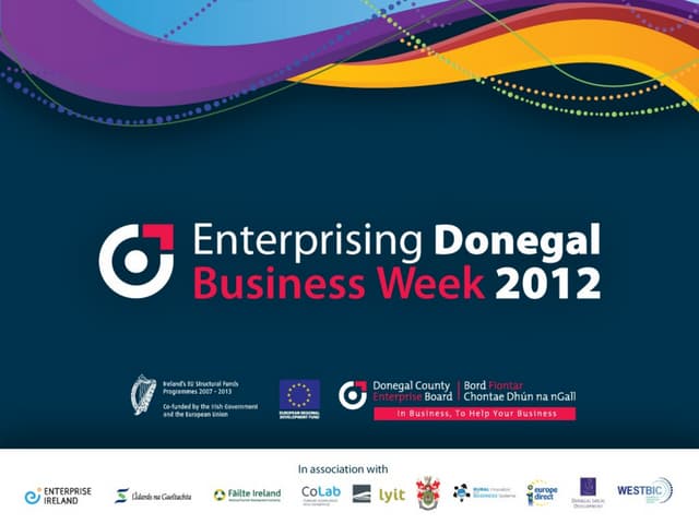 Wellbeing event, Enterprising Donegal Business Week 2012