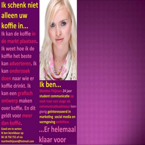 Sollicitatie flyer