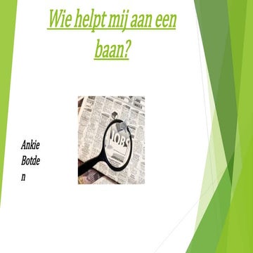 Sollicitatie presentatie