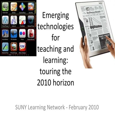 Bryan Alexander's: Emerging technologies for teaching and learning: a tour of...