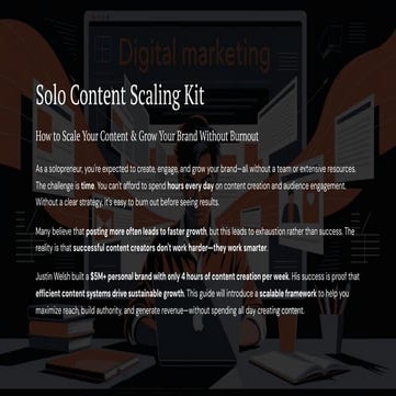 How to Scale Your Content & Grow Your Brand Without Burnout