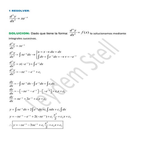 Solucion de problemas de ecuaciones difrenciales hasta 19