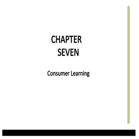 Solomon_Chapter 7_Consumer Learning_1.ppt