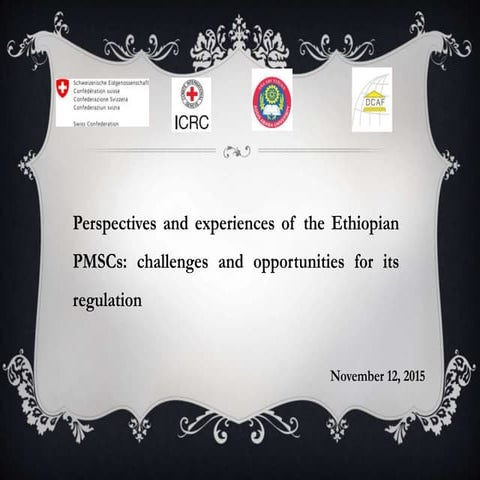 The Evolution of PMSCs in Ethiopia by Solomon Hassen 