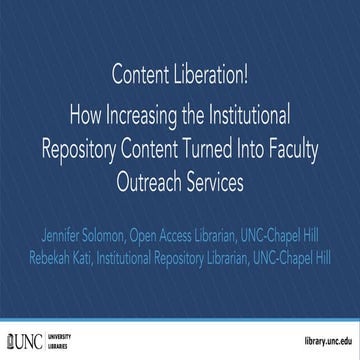 Content Liberation! How Increasing the Institutional Repository Content Turne...