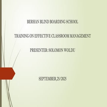 effective classroom management for students with visual impairments