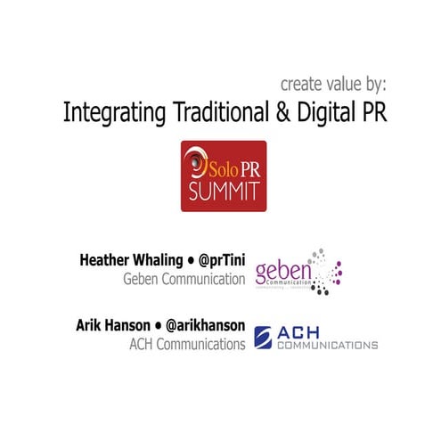 Solo pr presentation final