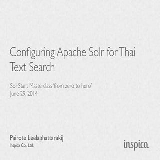 Configuring Apache Solr for Thai Te...