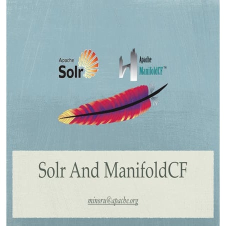 Solr and ManifoldCF