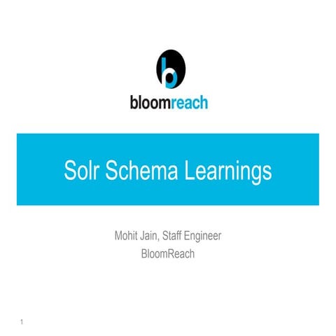 Solr Schema in Multi Tenant Platform