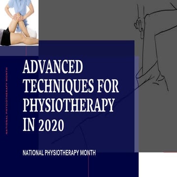 Advanced Techniques For Physiotherapy In 2020