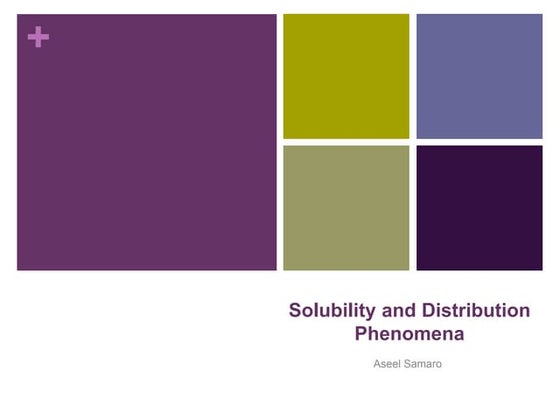 Solubility (Physical Pharmacy)
