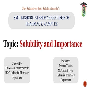 Solubility and its Importance.pptx