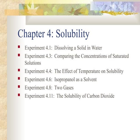 Interpreting solubility curves | PPTX