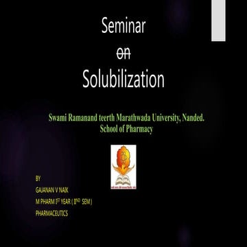 Solubilization