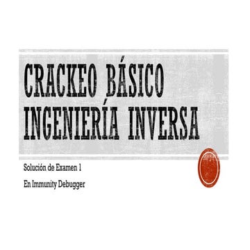 Solución examen 1 con immunity debugger
