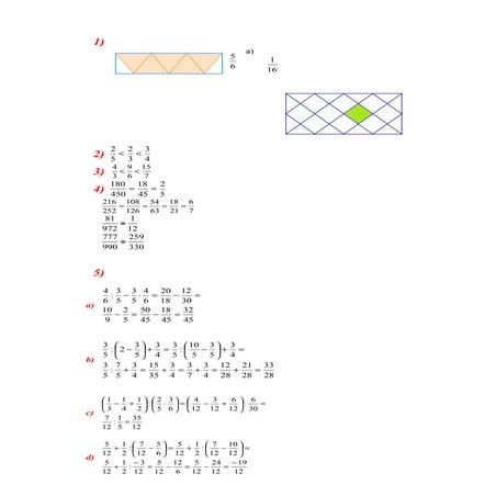 Solución repaso fraccións