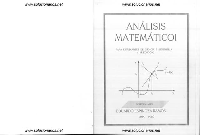 Solucionario analisis matematico I